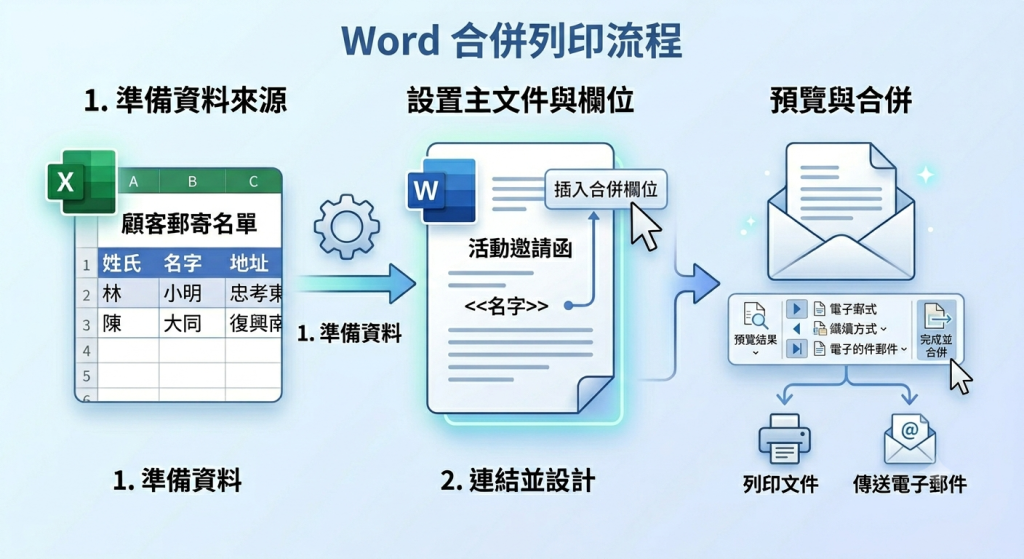 合併列印 合併列印